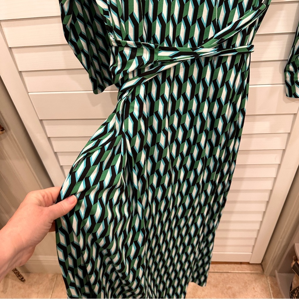 Diane Von Furstenberg for Target DVF x Target wrap dress 3X green - Picture 4 of 11